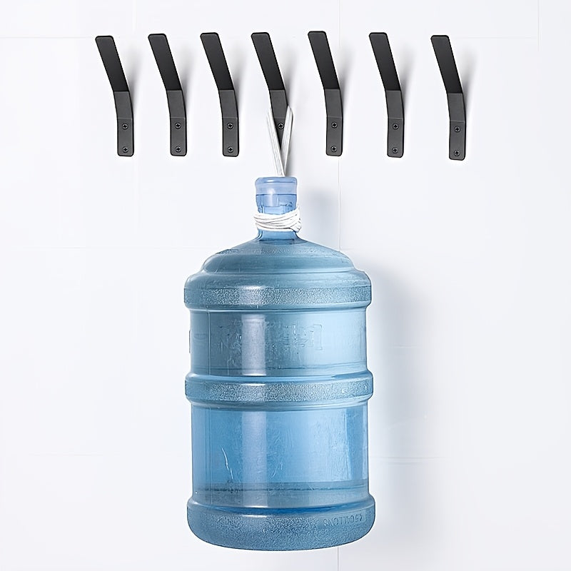 Heavy-Duty Metal Fireplace Side Wall Hooks Set of 1 or 2 Garage Organizer for Helmets Skateboards Storage