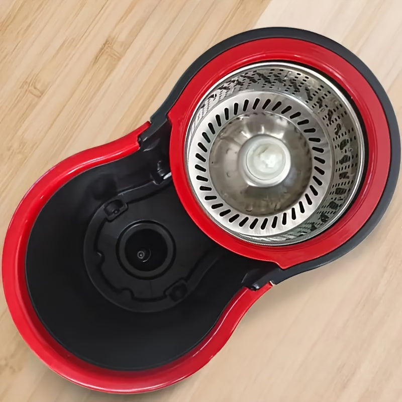 Tijoriy Spin Mop va Kova to'plami, 2-4 Mop boshli, ho'l va quruq polni tozalash uchun