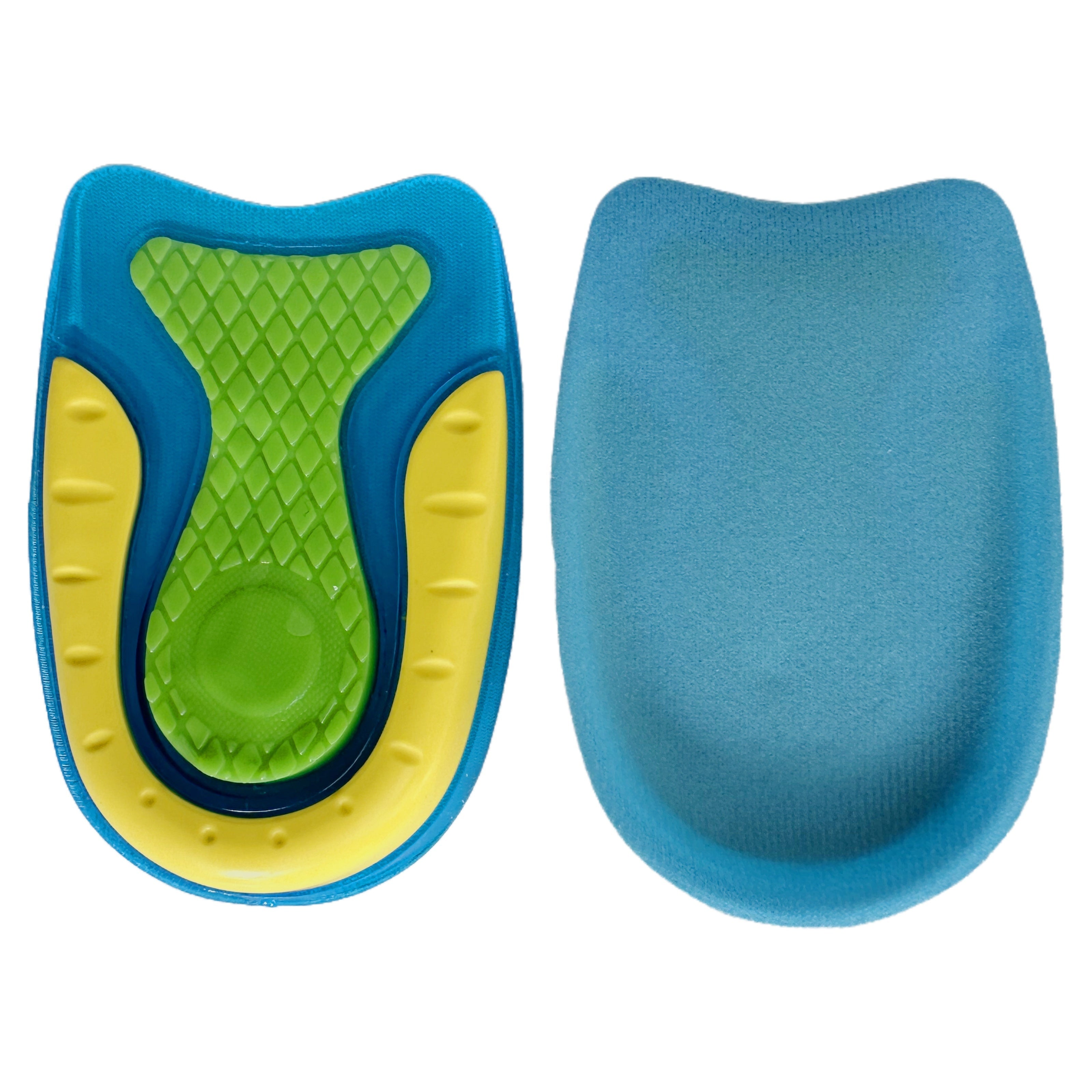 Unisex TPE Gel Shock-Absorbing Insoles U-Shaped Heel Cushions Half Size