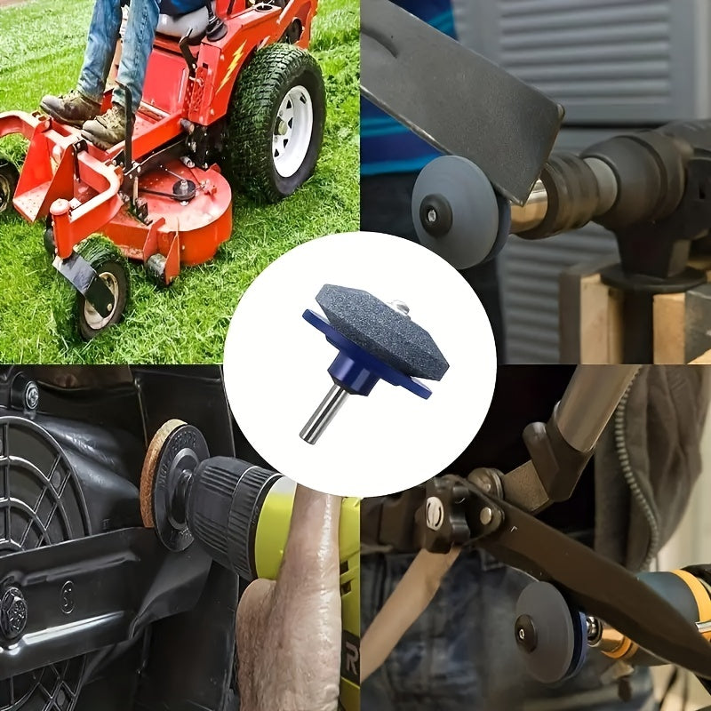 Lawn Mower Blade Sharpener For Power Drill Hand Drill Durable Steel