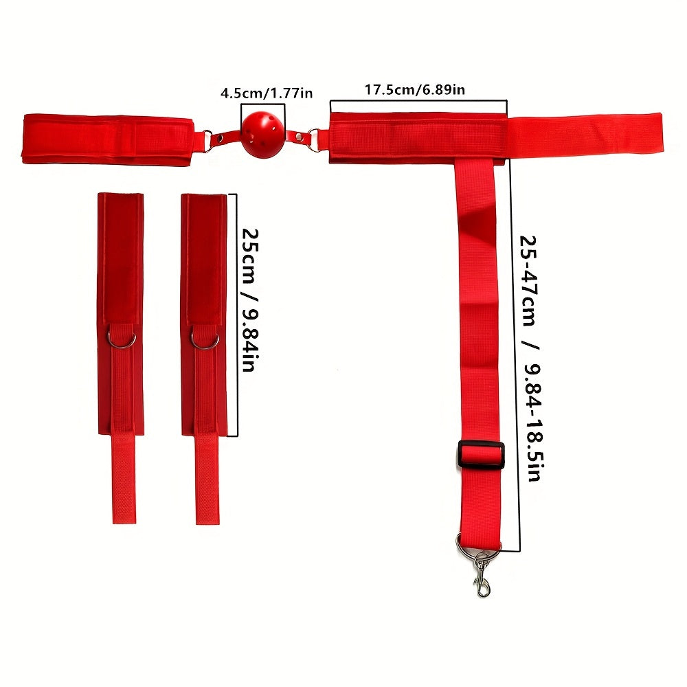 Adult Couples BDSM Game Props Gag Mouth Plug Set Silicone 2-Piece