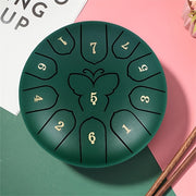 Steel Tongue Drum 11 Notes Carbon Steel for Sound Healing Meditation with Carry Bag and Accessories