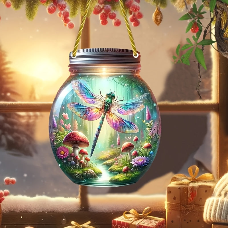 O'yin-kulgili akrilik quyoshni ushlovchi, chivin, qo'ziqorin, ekologik shisha bezaklari uchun uy bog'lari