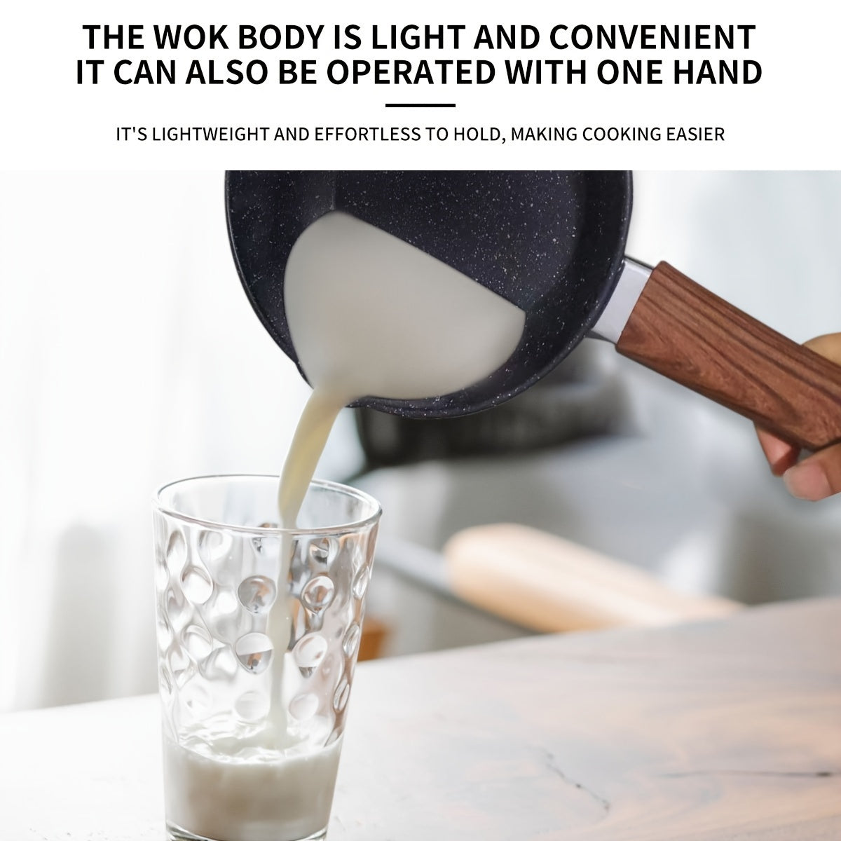 Cast Iron Cookware Black Mica Coated Multipurpose Pot 19.56cm