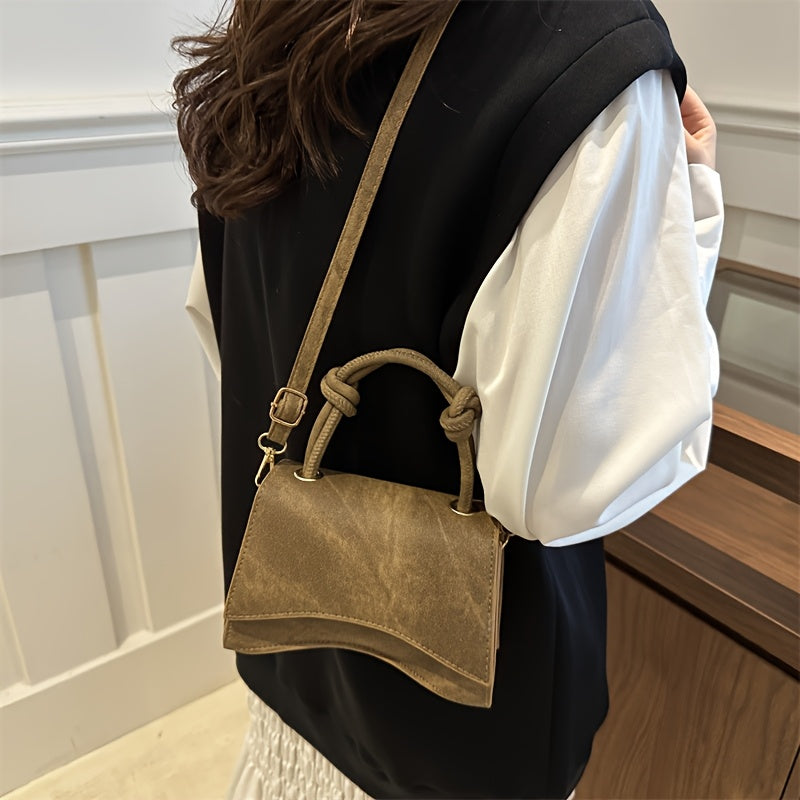 Women's Crossbody Bag PU Solid Color Lightweight Adjustable Strap Magnetic Closure