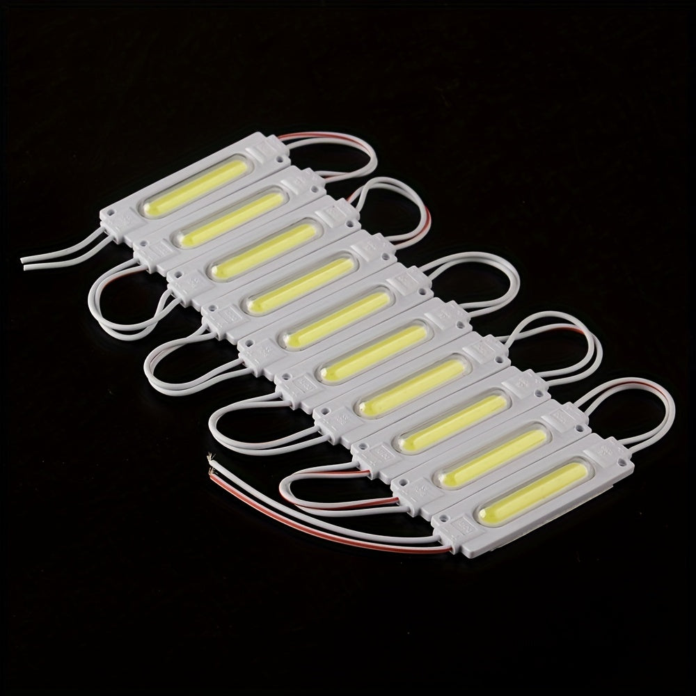 10PCS Módulos de luces LED COB para camión y coche DC12V 24V luces de advertencia laterales