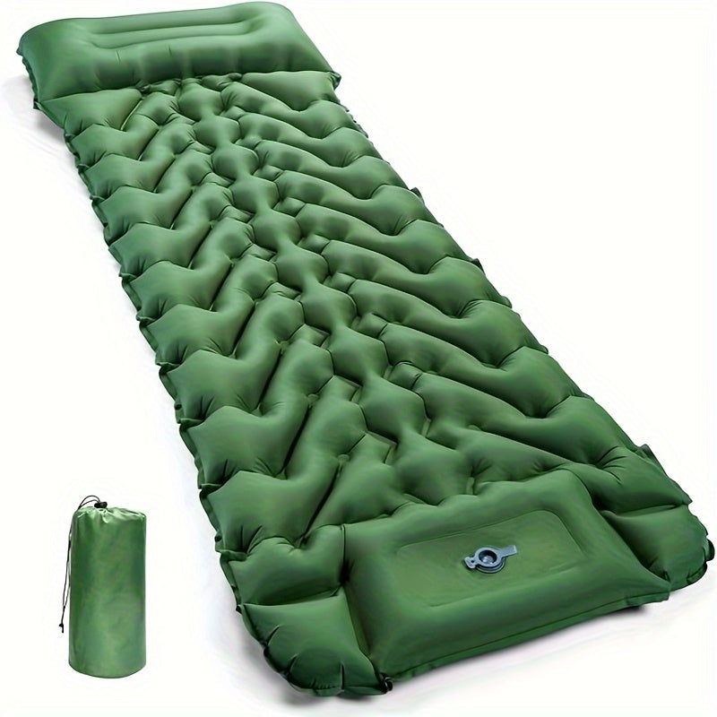 Inflatable Sleeping Pad with Pillow Pump and Repair Kit for Camping Travel Hiking