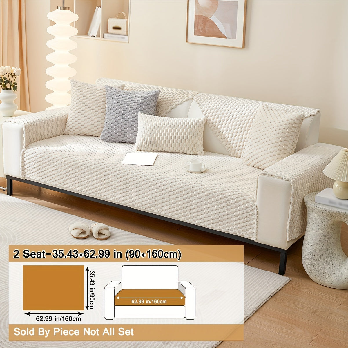 Чехол на диван из полиэстера для кресла до секционного, нескользящий, царапиноустойчивый, моющийся в машине, домашний декор