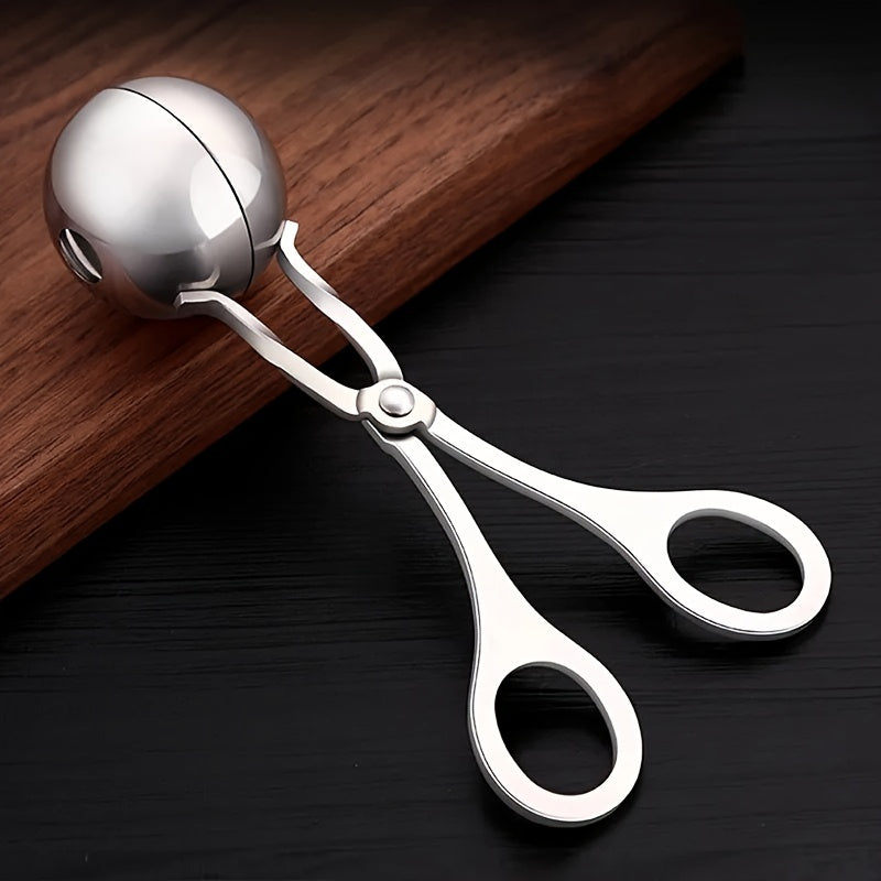 Stainless Steel Meatballer with Anti-Slip Handles for Making Meatballs and Cookie Dough