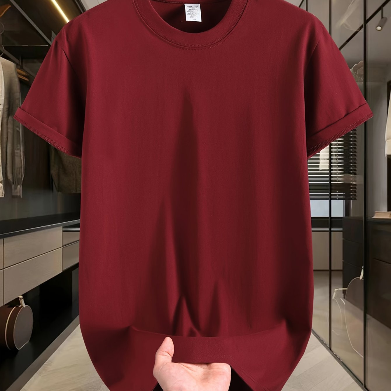 Yozgi ochiq havoda faoliyatlar uchun erkaklar uchun 100% paxtadan tayyorlangan tekis futbolka.