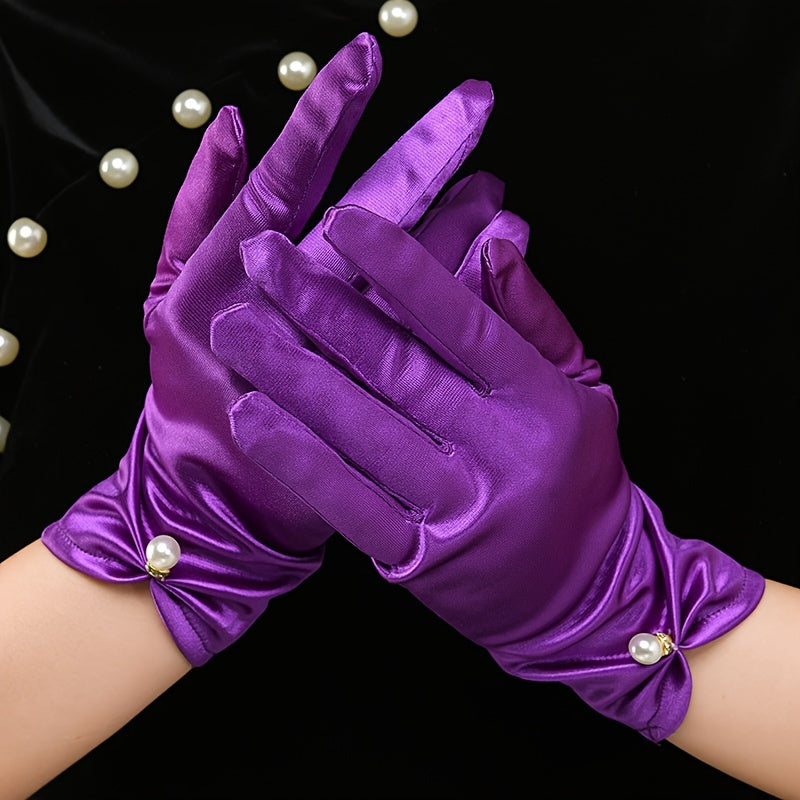 Satin Gloves for Weddings Formal Events Party Cosplay Bridal Accessories