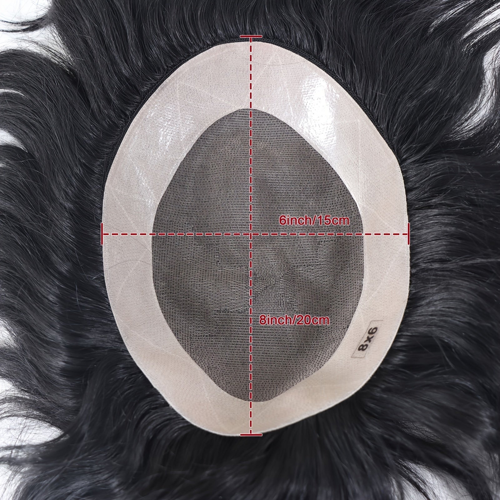 Men's Human Hair Wig with Mono Lace Cap Straight Hair All Ethnicities