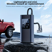 Portable Air Compressor Tire Inflator for Car Bike Motorcycle Digital Pressure Gauge