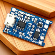 Módulo cargador de batería de litio USB Micro Tipo-C 1A protección dual sin carga