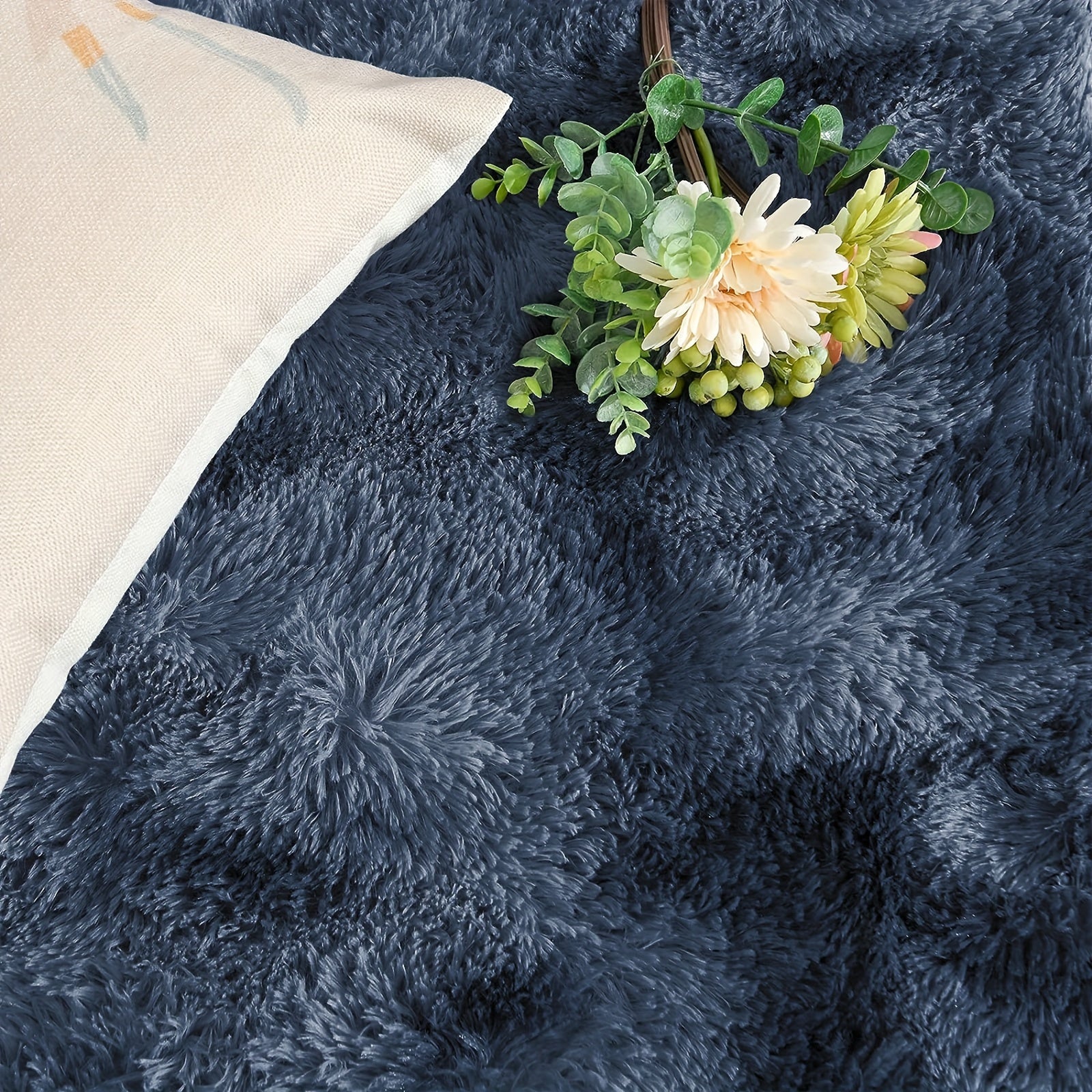 Luxurious Shag Area Rug for Living Room and Bedroom Non-Slip Plush Carpet