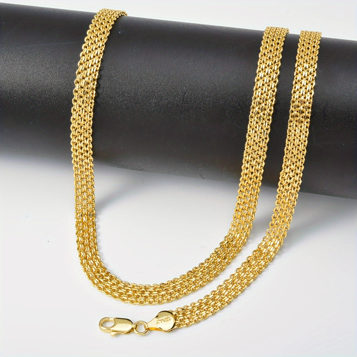 Diana Vintage Temir Zargarlik To'plami Elegan Ayollar Uchun - Porloq Keng Ulanish Zanjiri Bilaguzuk va Zanjir, To'ylar, Banketlar va Romantik Tadbirlar Uchun Mukammal