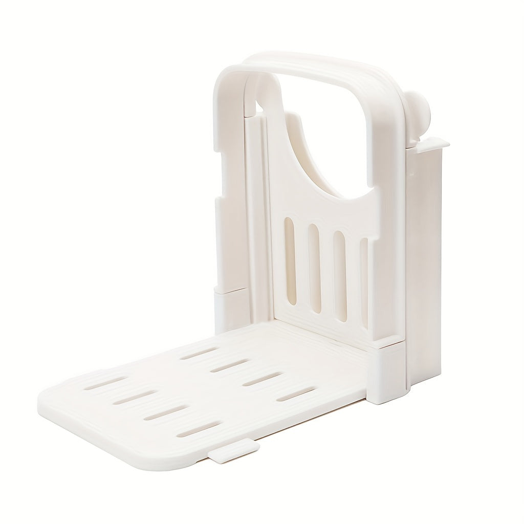 Cortador de pan plegable con 5 grosores ajustables, bolsa para pan, bagel y pan de molde