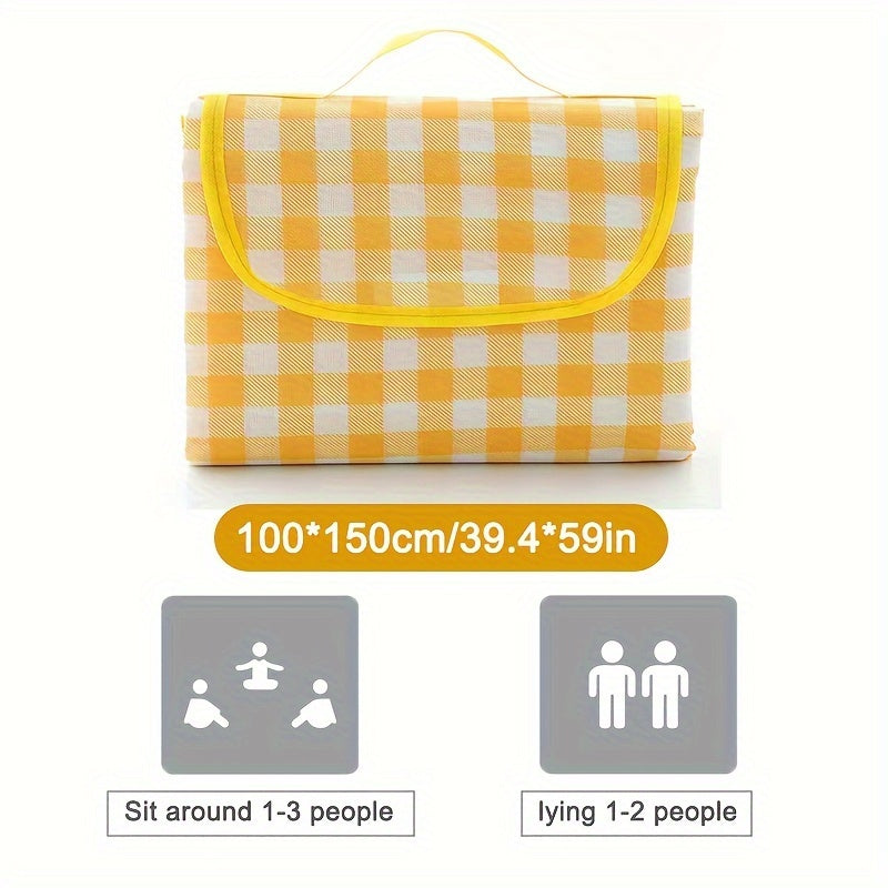 Portable Waterproof PVC Picnic Mat for Camping and Outdoor Use