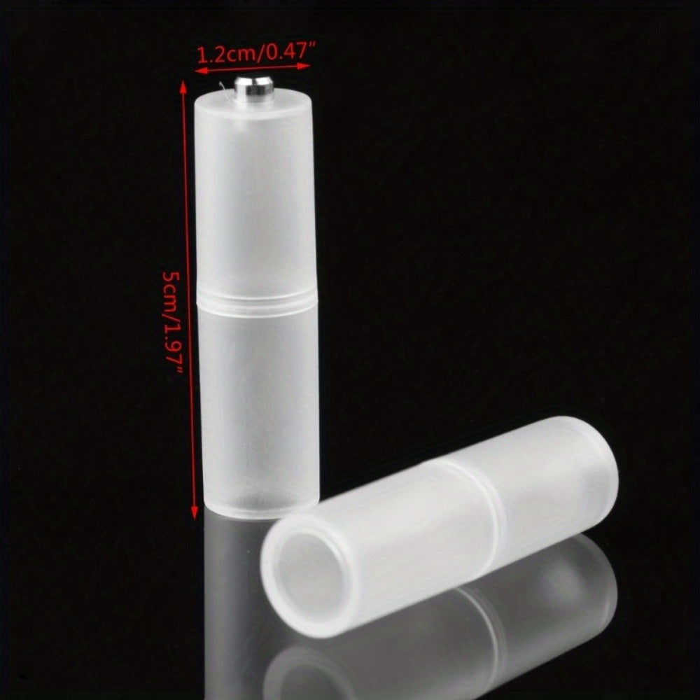 Elektronika va favqulodda vaziyatlar uchun 2 dona AAA dan AA batareya adapteri konvertori, zaryadsiz quvvat rejimi