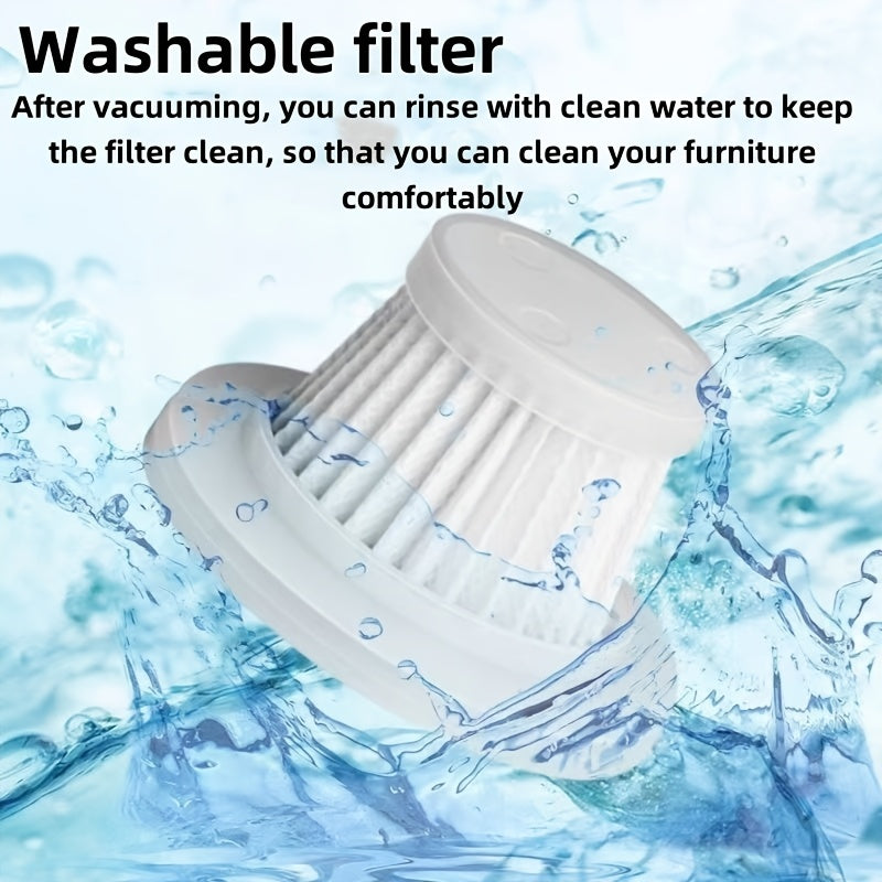 4-Pack Silicone Car Vacuum Cleaner Filters Washable HEPA Replacement Set for Handheld Vacuums