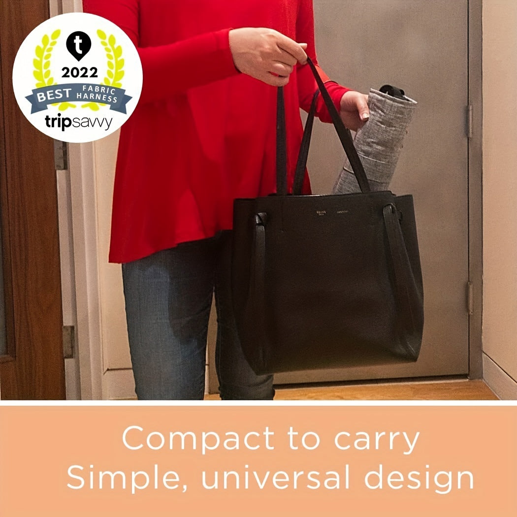 Kids' Portable High Chair with Adjustable Safety Seat and Anti-Slip Straps