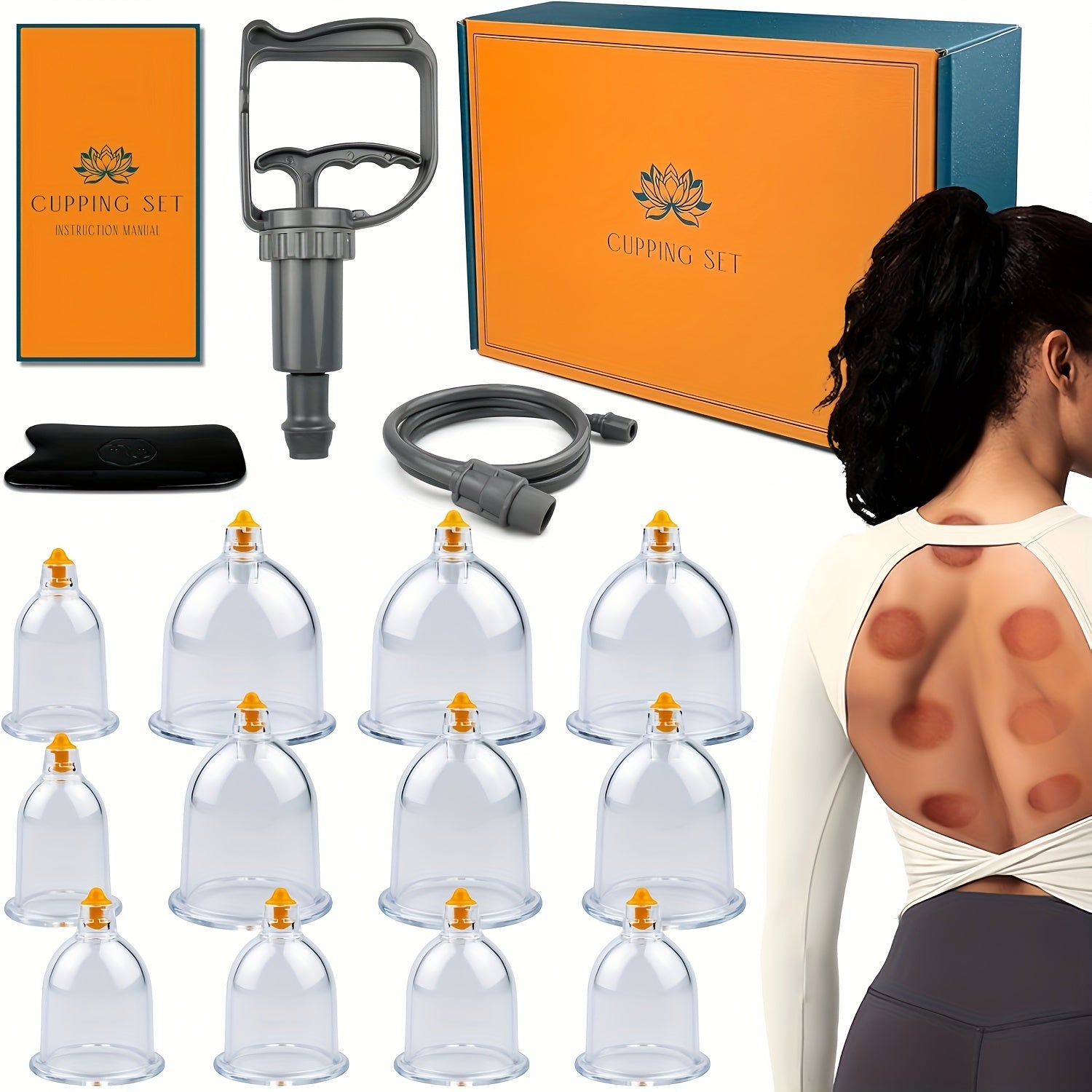 Cupping Massage Set for Whole Body at-Home Back Therapy