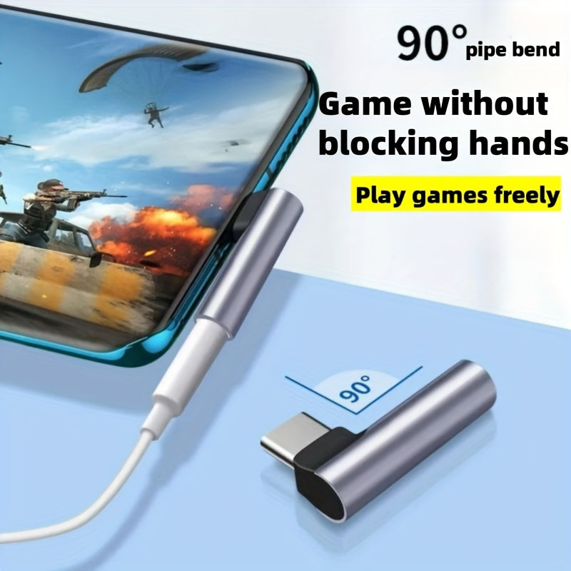 Type-C to 3.5mm Headphone Adapter Digital Decoding Chip Compatible with Smartphones and Laptops