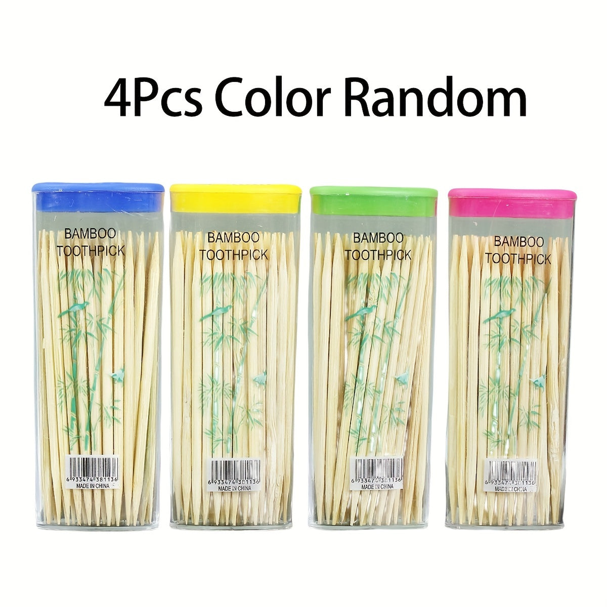 Double-Headed Bamboo Toothpicks Disposable Wooden Toothpicks for Dental Cleaning