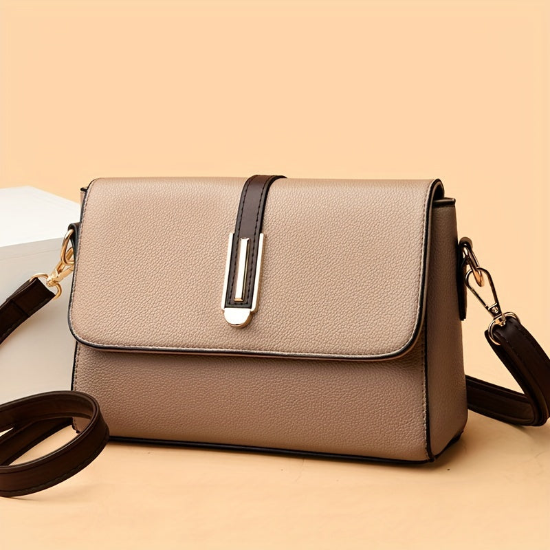 Ayollar uchun qora, khaki yoki ko'k variantlarida zip yopiq xochli sumka. Polyesterdan tayyorlangan, chetida bo'yoq detali mavjud.