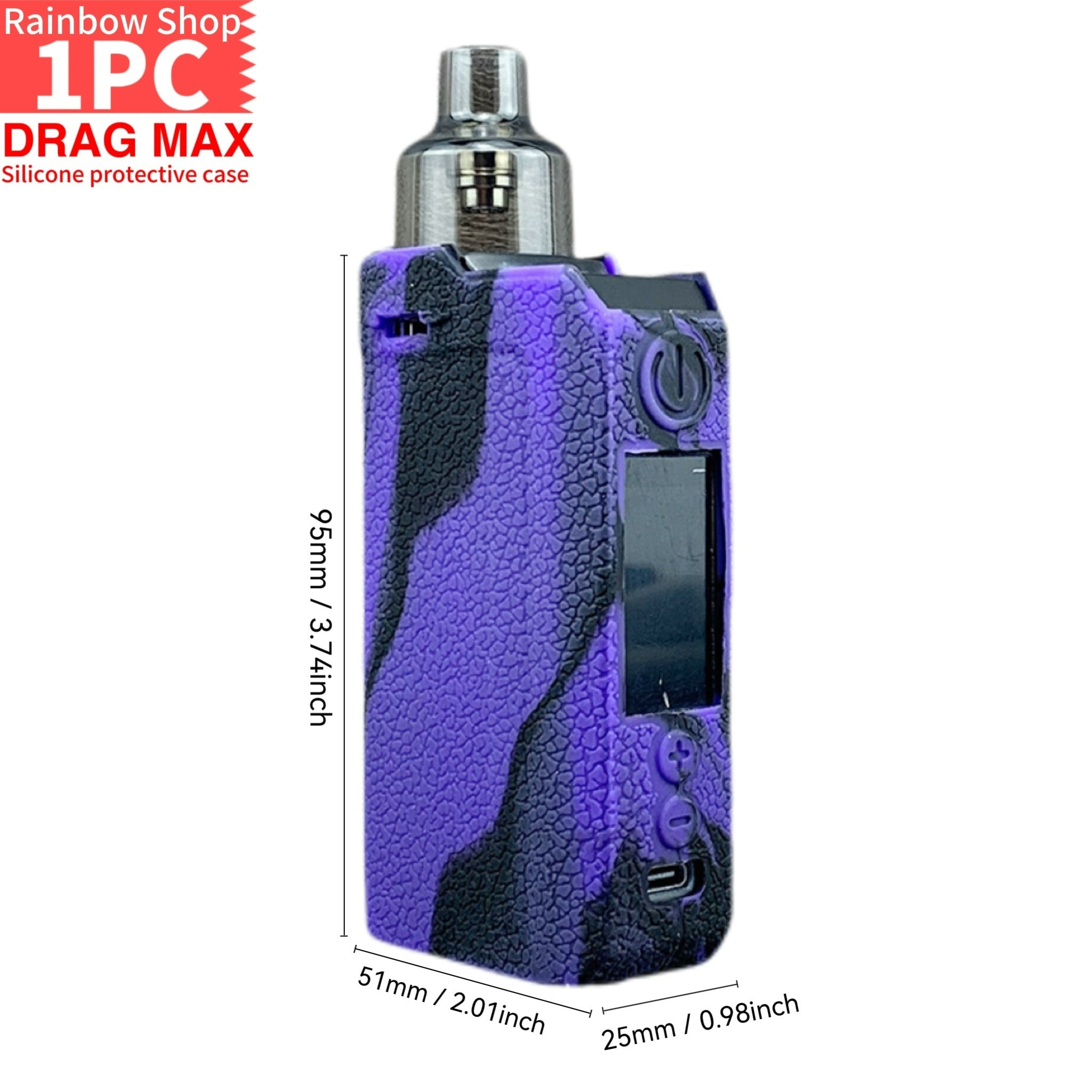 Silicone Protective Case for E-Cigarettes Shockproof Soft Shell Cover for Voopoo Drag Max