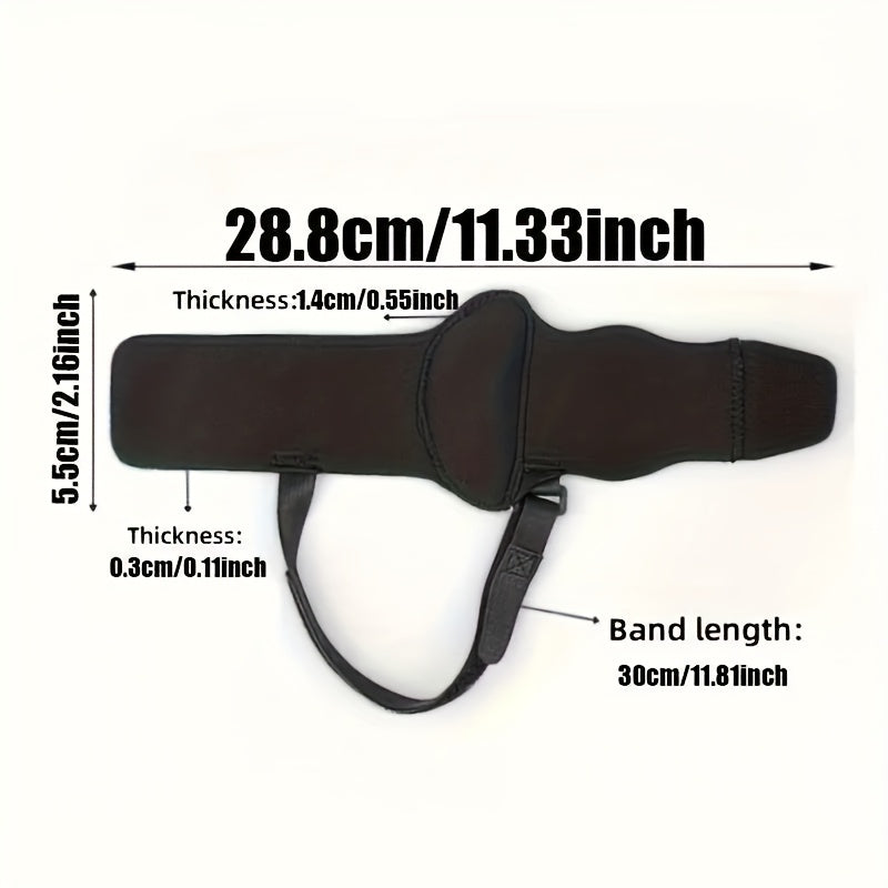 Black Arch Support Sleeves 2pcs Flat Feet Foot Cushions Adjustable Straps