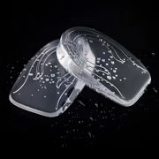 Unisex Silicone Height Increase Insoles Transparent Comfortable for Running Sports Basketball
