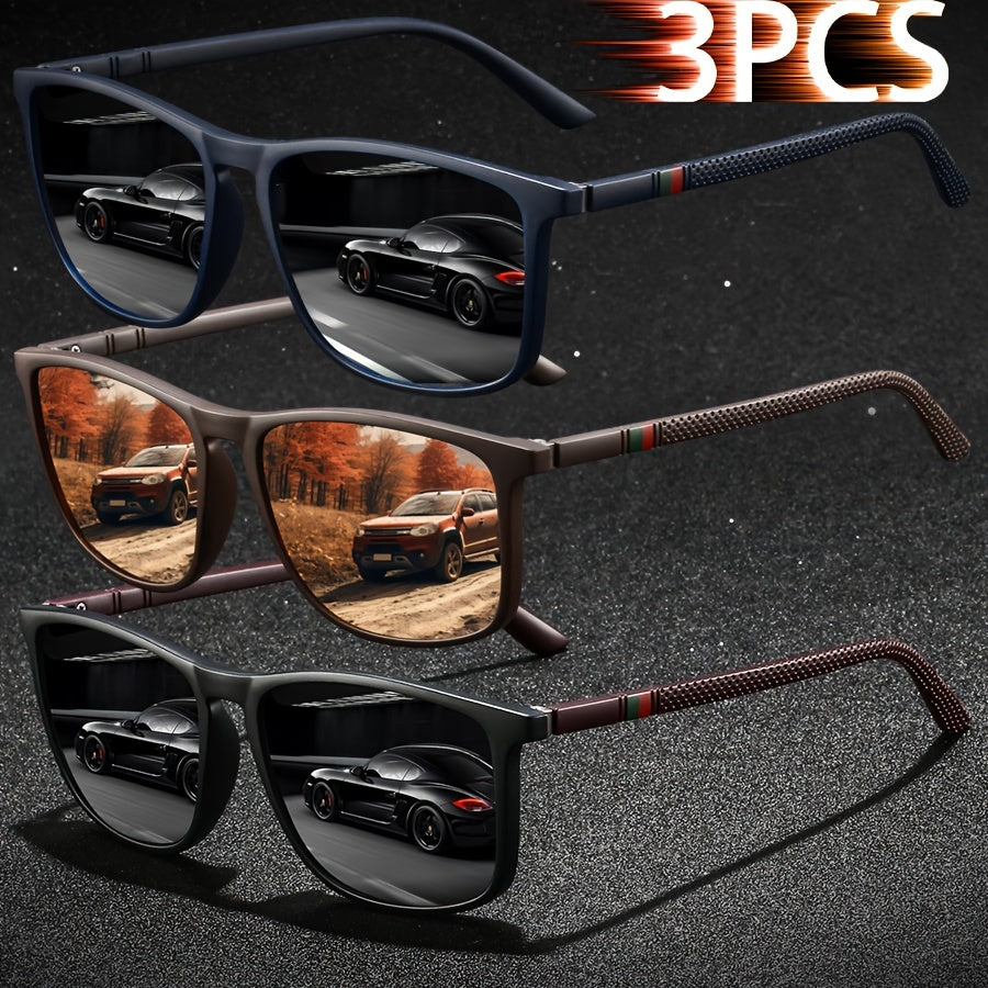 Erkaklar va ayollar uchun vintage chiziqli kvadrat moda ko'zoynaklari, haydash, baliq ovlash, sayohat va ta'til uchun hashamatli dizayner ko'zoynaklari. Tropik plyaj ta'tili pastel ranglarida klassik to'rtburchakli uslub.