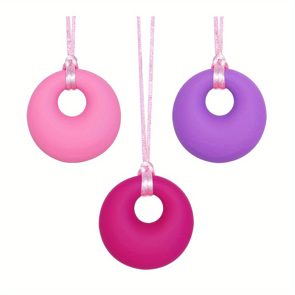 Kids Silicone Teething Necklace Calming Sensory Oral Care Accessory