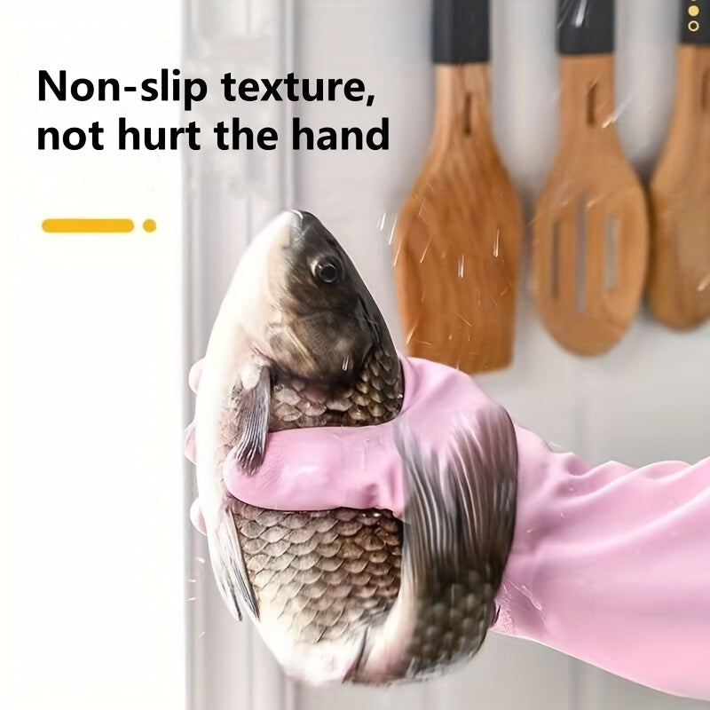 Uzoq uzunlikdagi silikon tozalash qo'lqoplari, suv o'tkazmaydigan, ikkala qo'l uchun mos, oshxona, hammom, avtomobil yuvish va uy ishlariga xavfsiz, kuchli va ko'p maqsadli tozalash aksessuarlari, har bir uy uchun zarur, mukammal Thanksgiving sovg'asi.