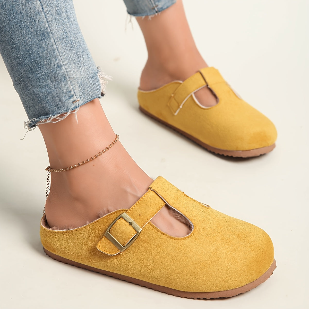 Women's Thick-Soled Mules Slip-On Comfortable Breathable Casual