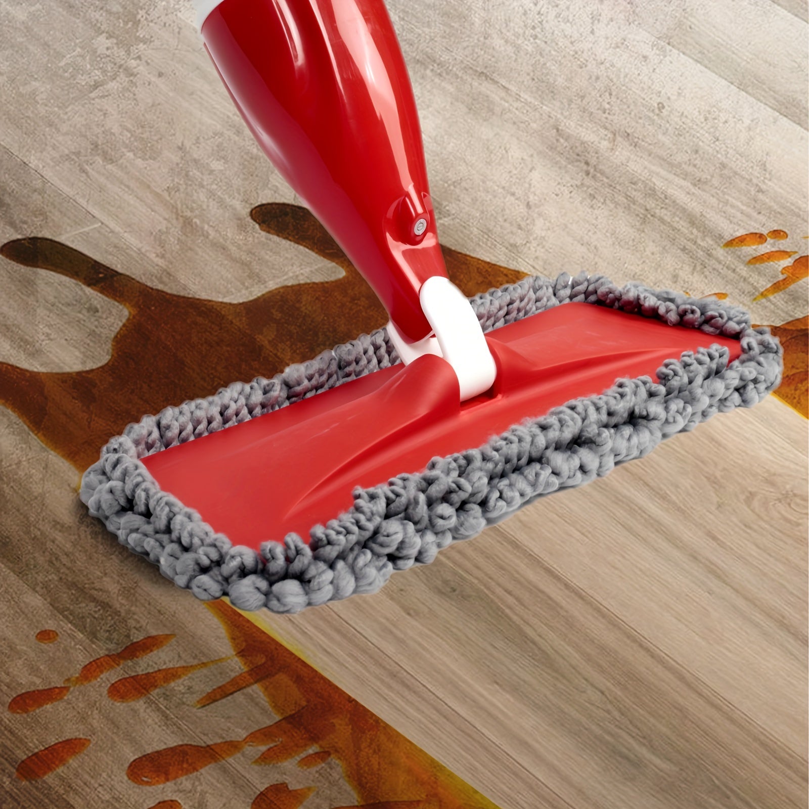 Uy tozalash purkagichi bilan aylanadigan tekis pol mopi, ikki tomonlama quruq va nam dangasa mopi. Yashash xonasi, hammom va oshxona tozalash uchun ijodiy suv purkagichi. 1 mopa padini o'z ichiga oladi. Uy uchun mukammal tozalash vositasi.