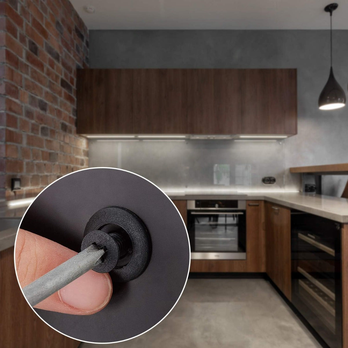 20pcs Plastic Rivets Clips for Dishwasher Kick Plate Trim Replacement