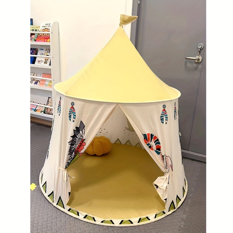 Foldable Kids Playhouse Indian Tent Style Princess Castle Indoor Toy for Children