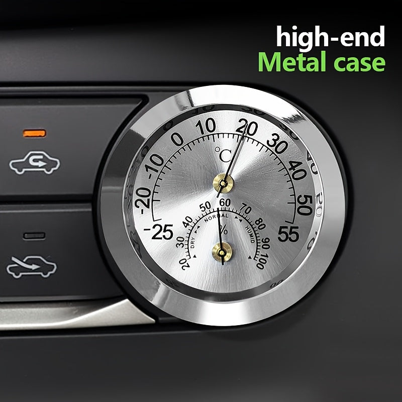 Мини-градусник 2-в-1 для автомобиля, измеритель влажности и температуры, немагнитный
