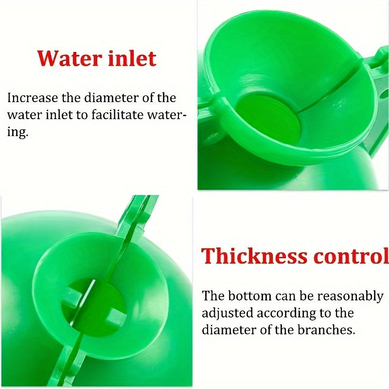 Juego de 10 piezas de herramientas para injerto de plantas, bola de enraizamiento de plástico de 5cm para capas de aire y corte de plántulas
