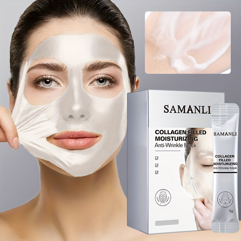 20Pcs Collagen Facial Masks Hydrating Anti-Wrinkle Deep Cleansing