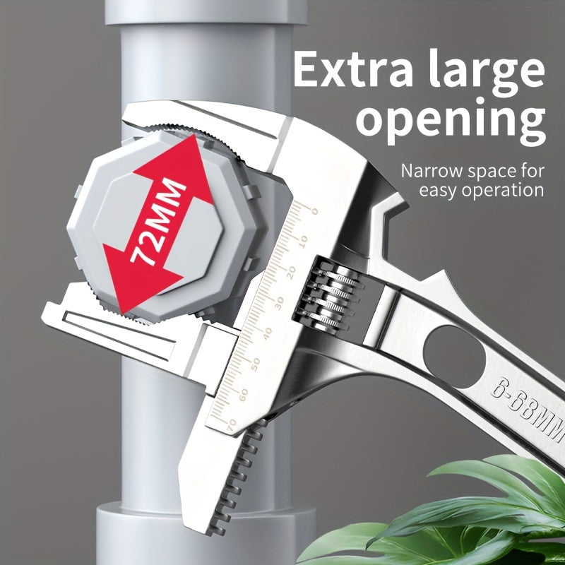 Adjustable Bathroom Wrench Sink Repair Multi-Function Metal Hand Tool Without Electricity