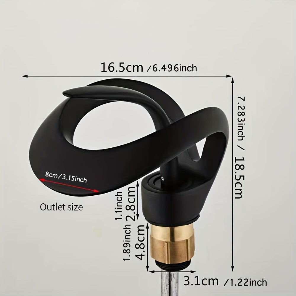 Luxury Brass Bathroom Faucet with Hollow Design Single Handle Ceramic Valve Cold and Hot Water