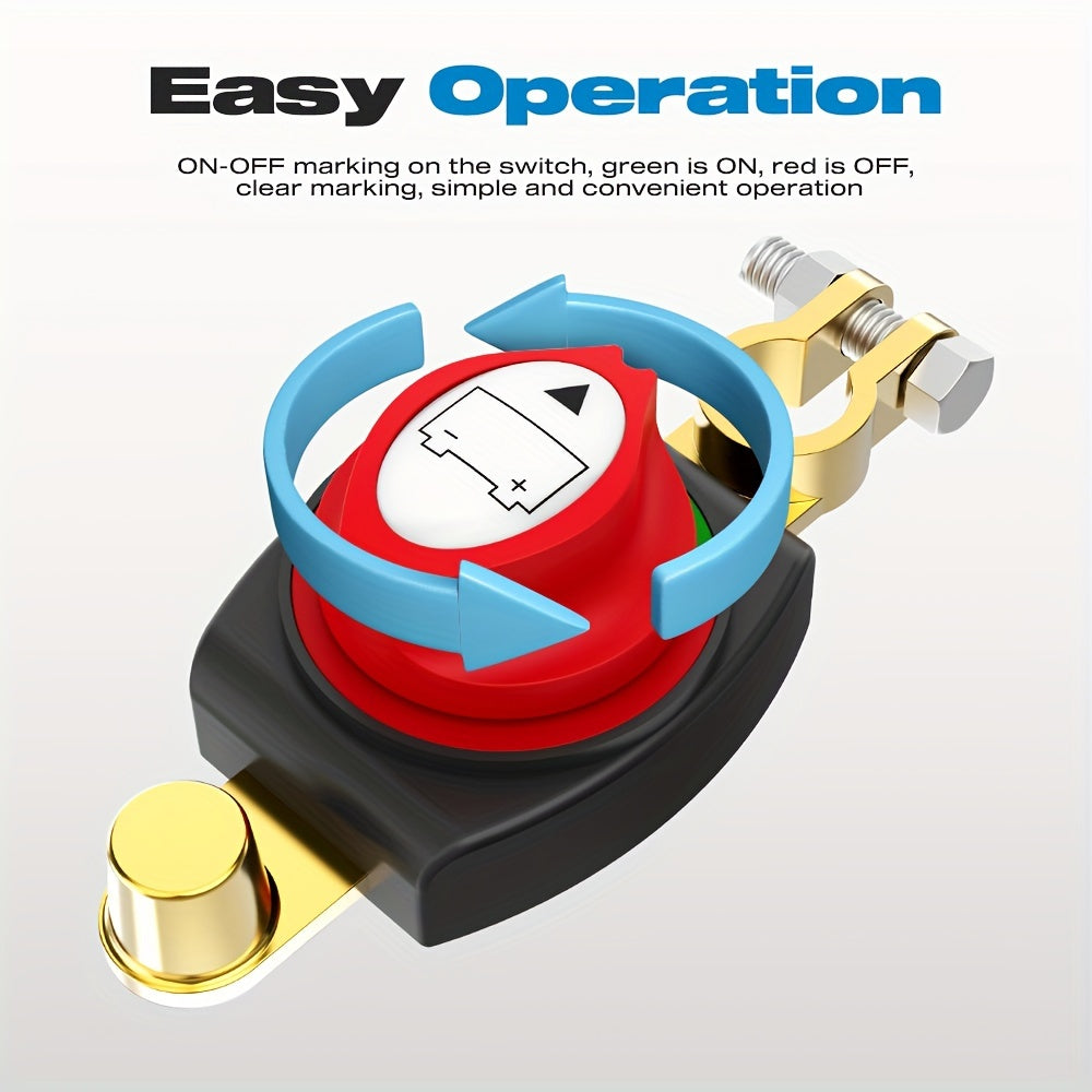 Battery Disconnect Switch 12V-48V Car Vehicle RV Boat Negative On Off Master