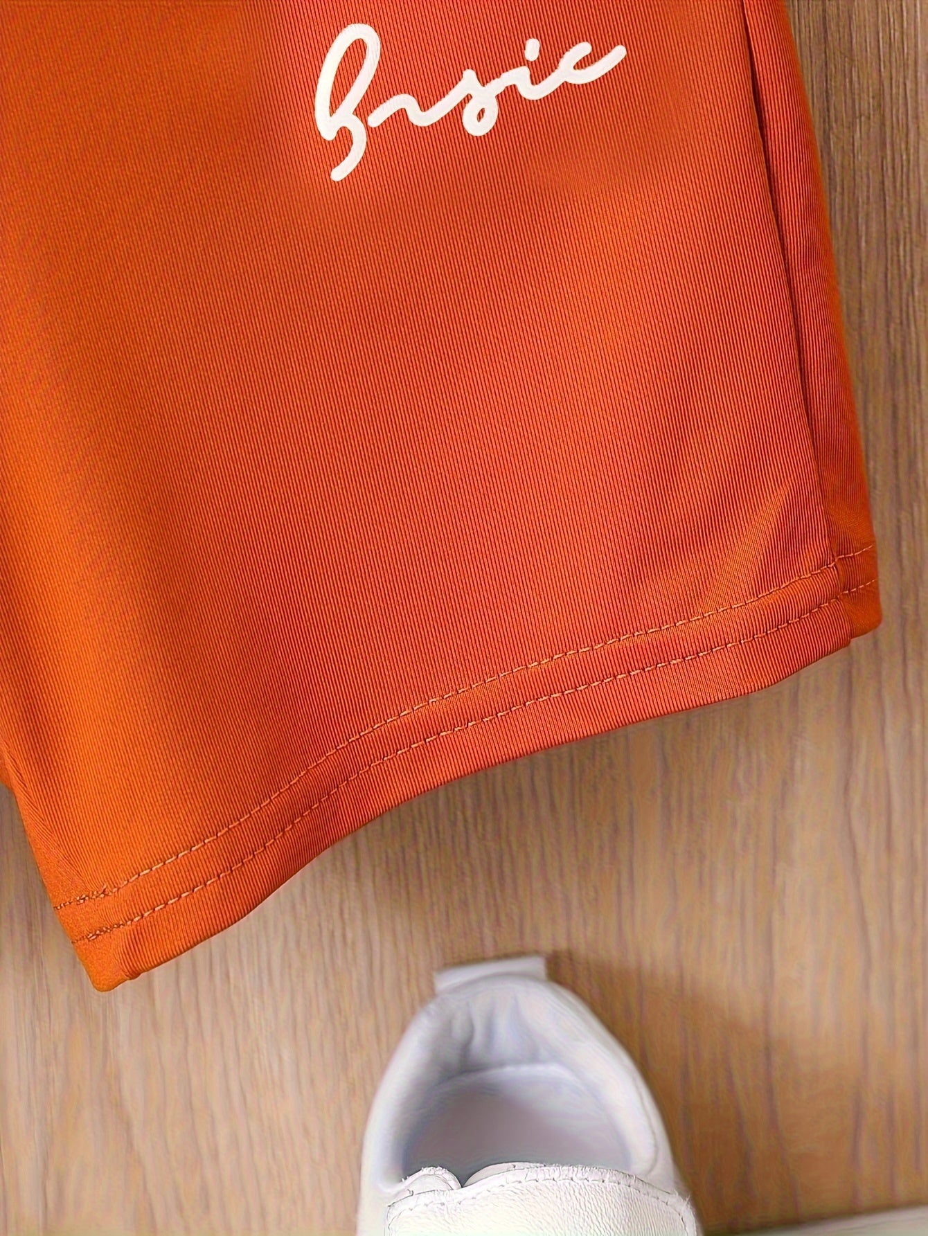 Kids Boys Summer Letter Print T-Shirt and Shorts Set Polyester Casual Age Over 3