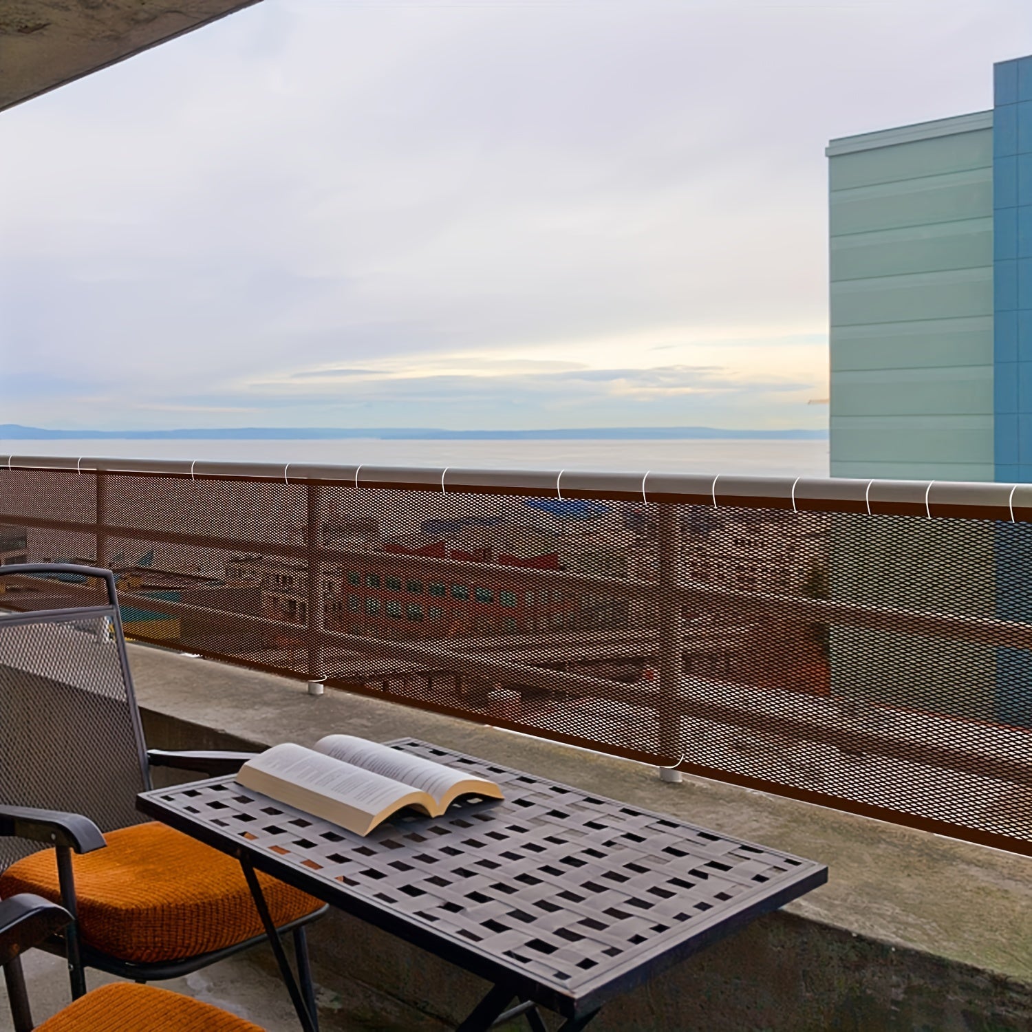 Child Safety Gate for Kids Coffee Brown Polyester Fiber 3-6 Years