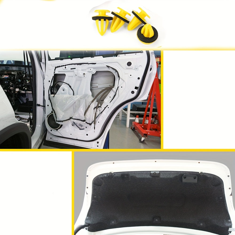 50PCS Clips de retención para panel de puerta de coche, sujetadores, remaches, sujetadores para parachoques y guardabarros