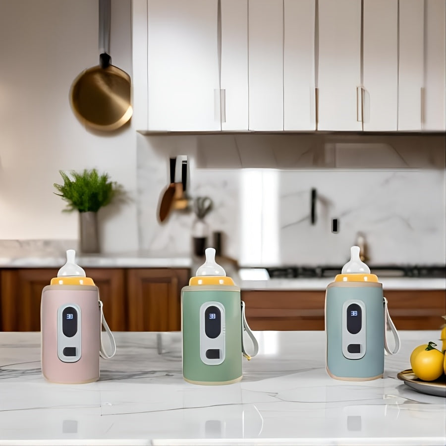 USB-quvvatlangan aqlli shisha, suyuqlik iste'molini kuzatish uchun real vaqt rejimidagi harorat ko'rsatkichi, sayohat uchun qulay dizayn, aqlli suyuqlik iste'moli | Minimalistik Dizayn | USB ulanishi