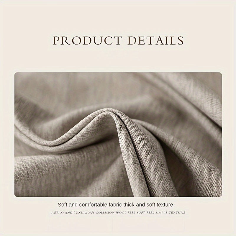 Beige Polyester Rectangular Waterproof Oil-Proof Tablecloth for Picnic and Dining